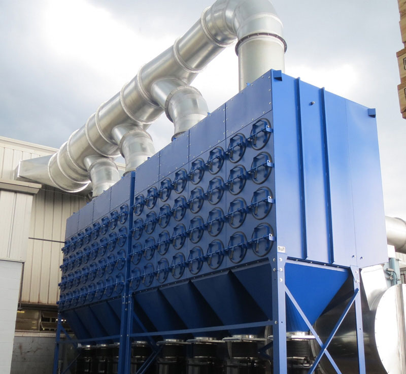 غبارگیر صنعتی یا تصفیه کننده هوا - بگ فیلتر برای سیستم تهویه صنعتی