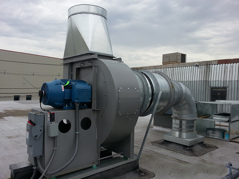 فن سانتریفیوژ -سیستم تهویه صنعتی - اگزاست فن