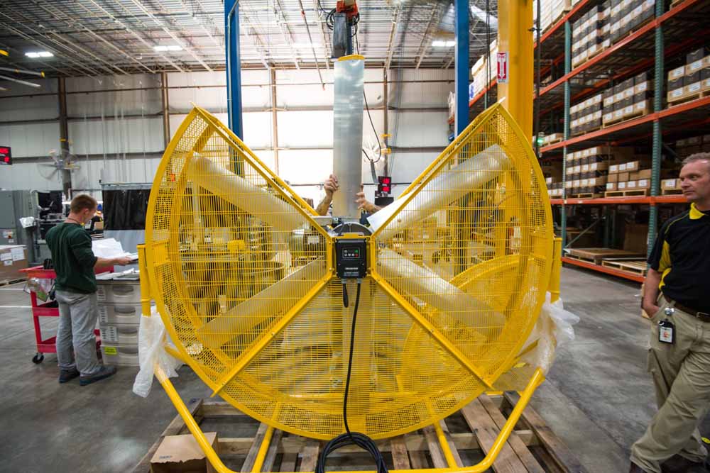 فن محوری - تهویه صنعتی