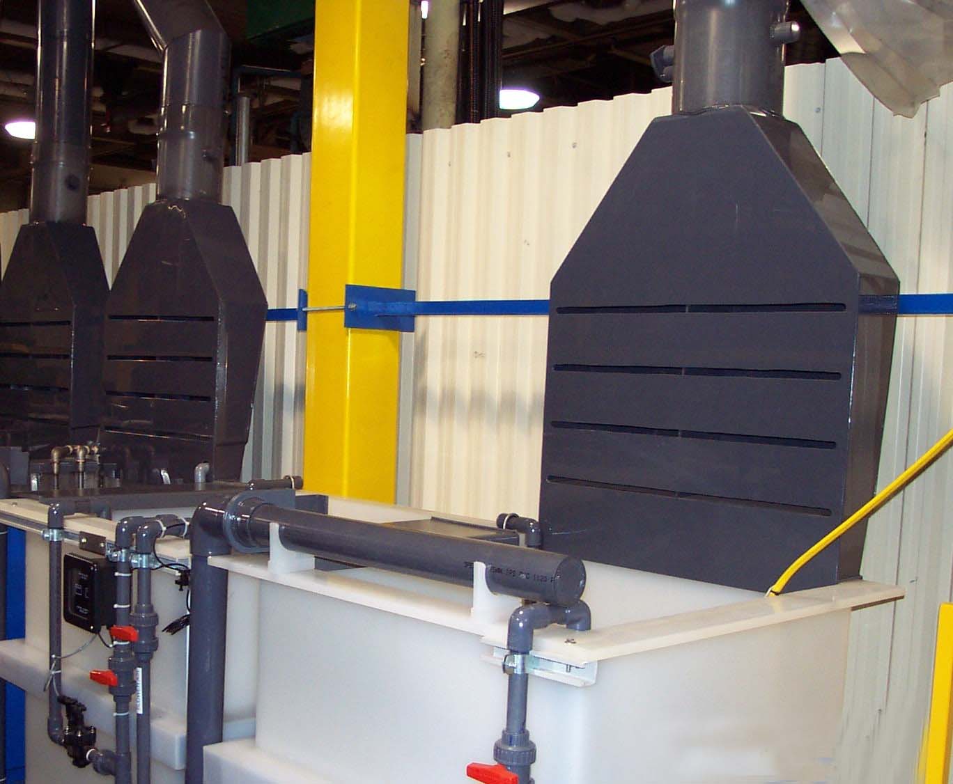 هود های اسلات دار تهویه صنعتی - حوضچه اسید