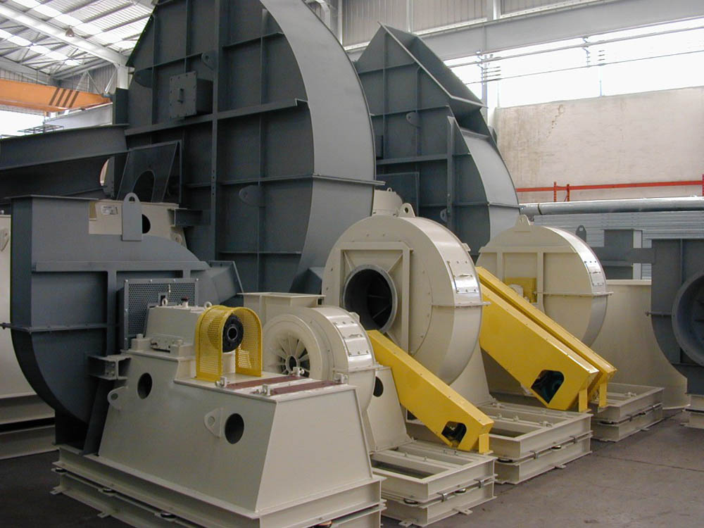 انواع فن های سانتریفیوژ صنعتی - فن حلزونی